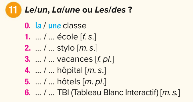 Students in a classroom