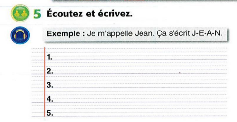 Exercise 5: Listen and spell names