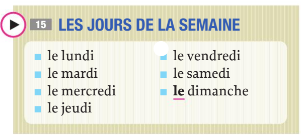 A stylish calendar page